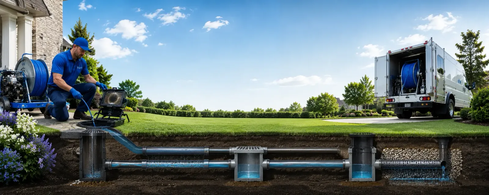Outdoor drain cleaning information for Pace, MS